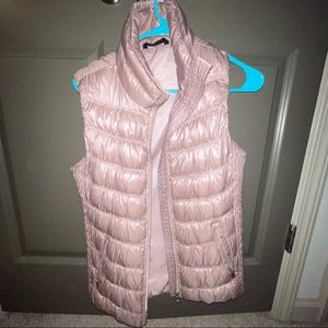 Calvin Klein light pink puffer vest